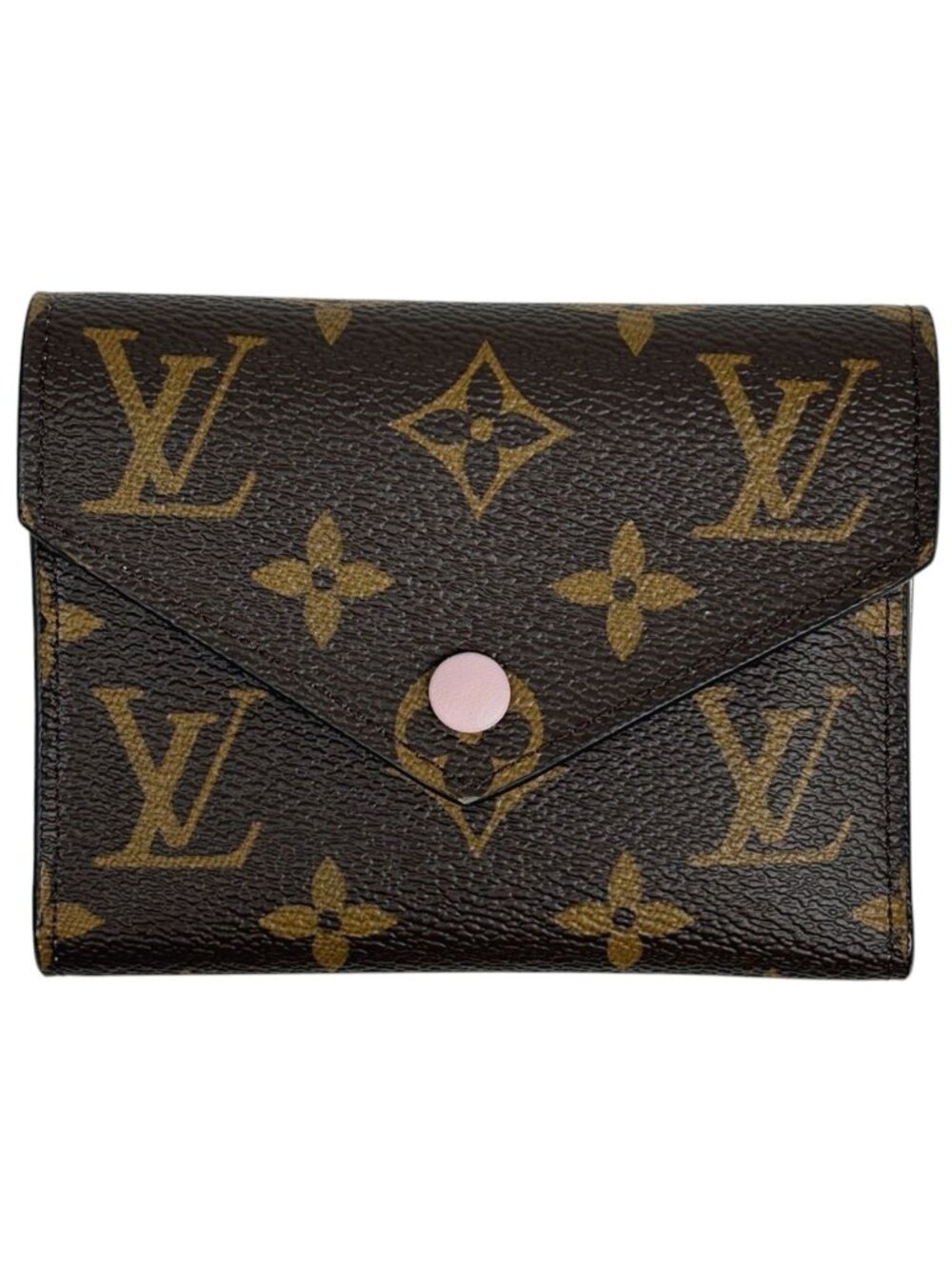 Louis Vuitton Portefeuille Victorine Trifold Wallet Monogram Rosevalerine Brown